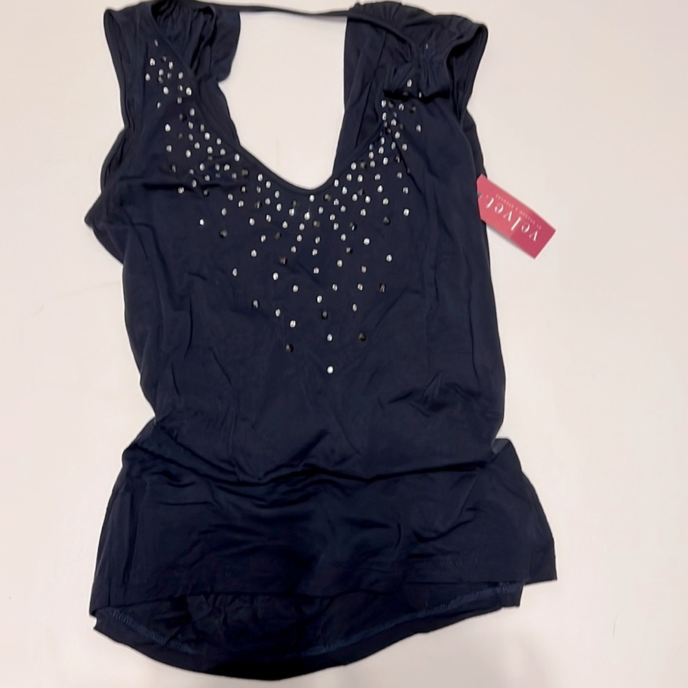 Velvet, sequin top in small.